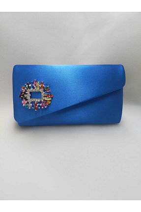 کیف مجلسی آبی زنانه پارچه ای bsc - کد 327225320