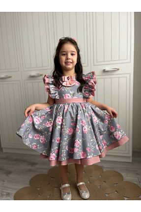 لباس طوسی بچه گانه بافتنی Sare Çocuk Giyim - کد 932652999