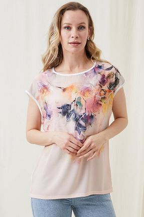 تیشرت نباتی زنانه رگولار MODA - کد 931981262