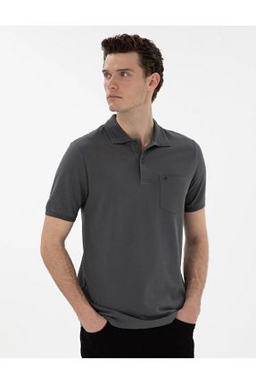 پولوشرت طوسی مردانه پارچه Pierre Cardin - کد 931990505