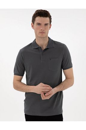 پولوشرت طوسی مردانه پارچه Pierre Cardin - کد 931990505