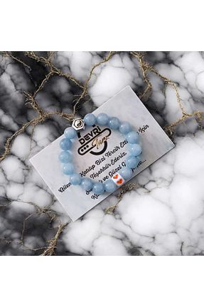 دستبند جواهر آبی بچه گانه سنگ طبیعی devritarz - کد 889883326