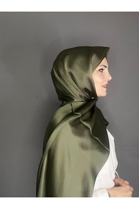 شال خاکی زنانه شیفون The Message - کد 932028053