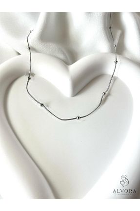 گردنبند استیل ( فولاد ) رنگی زنانه استیل ضد زنگ Alvora Accessories - کد 931493226