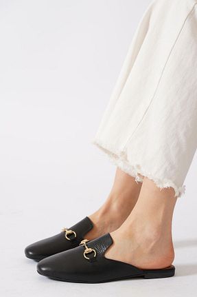 دمپائی خانگی مشکی زنانه پاشنه تخت Moda Pie - کد 932032336