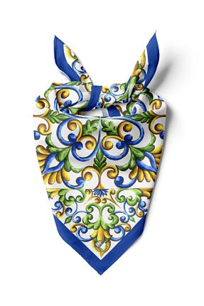 دستمال گردن رنگی پلی استر TUA - کد 924997457