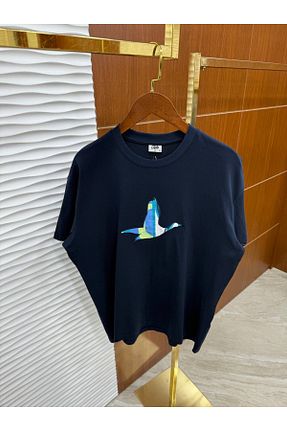 تیشرت سرمه ای مردانه Relaxed Beymen Collection - کد 932093388