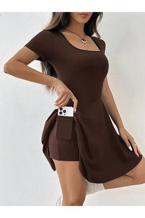لباس قهوه ای زنانه بافتنی JANES - کد 934103890
