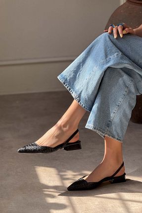 بابت مشکی زنانه چرم مصنوعی NİŞANTAŞI SHOES - کد 821831910