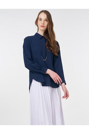 پیراهن حجاب سرمه ای زنانه رگولار Kayra - کد 932067973