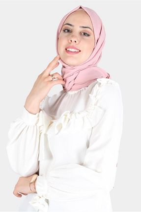 شال صورتی زنانه پلی استر Alvina - کد 802125851