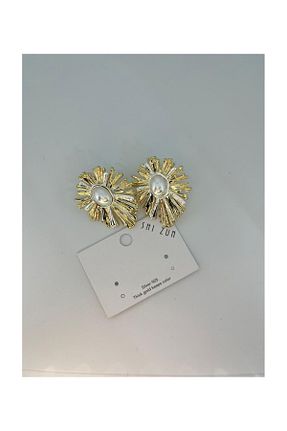 گوشواره استیل (فولاد) زرد زنانه استیل ضد زنگ Fam&Co Jewelry - کد 932075741