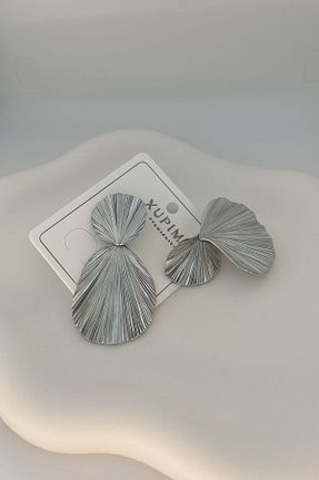 گوشواره استیل (فولاد) طوسی استیل (فولاد) Fam&Co Jewelry - کد 932075821