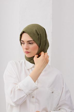 شال سبز زنانه QANU - کد 917653267