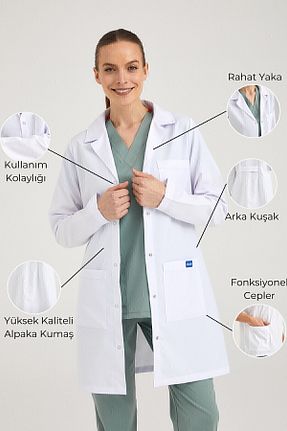 لباس کار سفید Pozitif Üniforma - کد 819034199