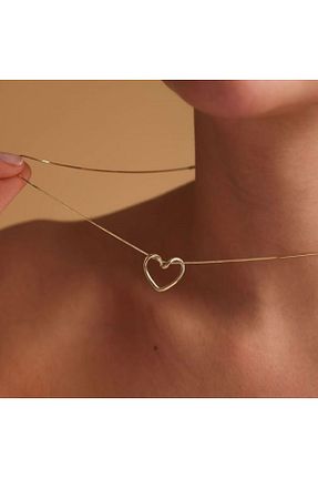 گردنبند جواهر زرد زنانه استیل ضد زنگ Ervalina - کد 932091163