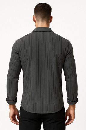 پیراهن طوسی مردانه اسلیم فیت Altamira - کد 927866616