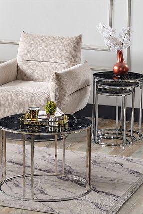 میز جلو مبلی مشکی فلزی SEDAŞ LIVING UNITS - کد 743842368