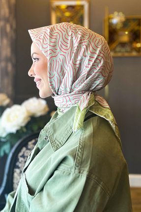 روسری رنگی پلی استر Sultan Eşarp - کد 850996351