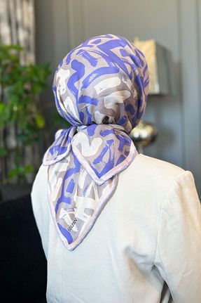روسری رنگی پلی استر Sultan Eşarp - کد 850989137