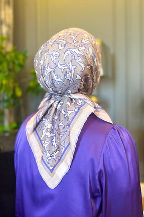 روسری رنگی پلی استر Sultan Eşarp - کد 850998989