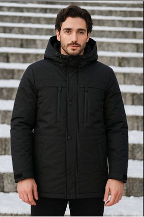 کاپشن مشکی مردانه پارکا freemen - کد 229918066