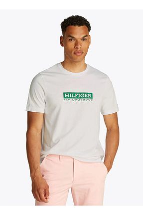 تیشرت طلائی مردانه یقه دوچرخه Tommy Hilfiger - کد 920789321