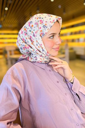 روسری رنگی پلی استر Sultan Eşarp - کد 932170927