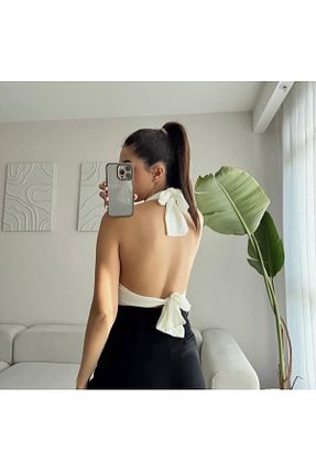 بلوز سفید زنانه ساده Aida Fashion - کد 932187467