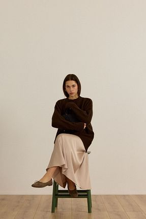 دامن بژ زنانه بافتنی Beju be - کد 932187027