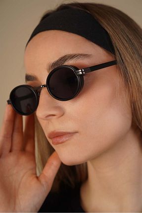 عینک آفتابی مشکی زنانه 58 Stil Noktası - کد 932187636
