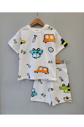 ست بالاتنه و پائین تنه سفید بچه گانه بافتنی ARBİ kids - کد 932193197