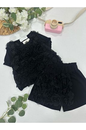 ست بالاتنه و پائین تنه مشکی بچه گانه رگولار ChibuumKids - کد 932884303
