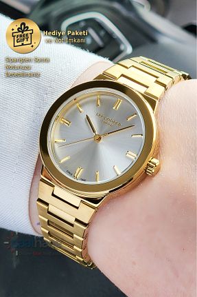 ساعت مچی زرد زنانه 34 میلی متر Lee Cooper - کد 931000783