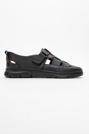 کفش کژوال مشکی مردانه چرم خالص maximoda - کد 932245485