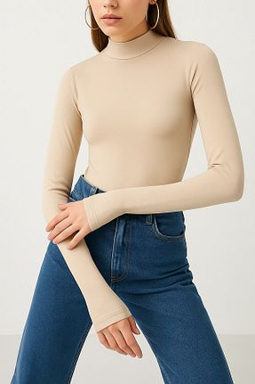 بلوز بژ زنانه ساده MILANOFOX - کد 932242638