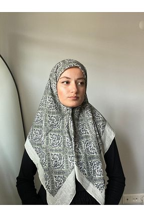 روسری سبز پنبه پلی استر Modakaşmir - کد 932244537