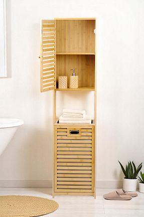 قفسه حمام قهوه ای چوب Digithome - کد 931851967