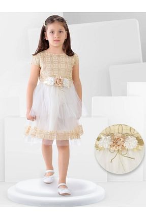 لباس زرد بچه گانه بافتنی KALİNKA KİDS WEAR - کد 933260110