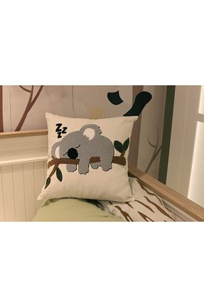 بالش و روبالشی کودک و نوزاد طوسی پنبه ای Melina Home Deco - کد 900522390
