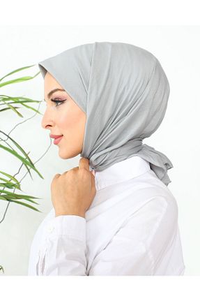 روسری طوسی پنبه ای nacar çarşı - کد 932320988