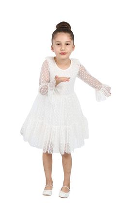 لباس سفید بچه گانه بافتنی ÇocukYoluKids - کد 932908755