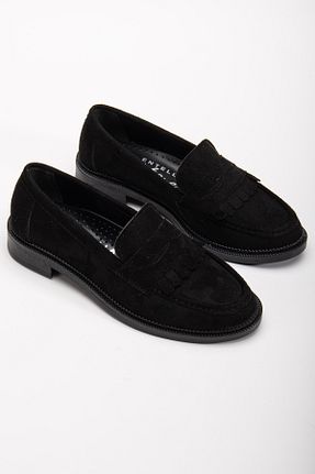 کفش لوفر مشکی زنانه چرم مصنوعی Entella Store - کد 932917365