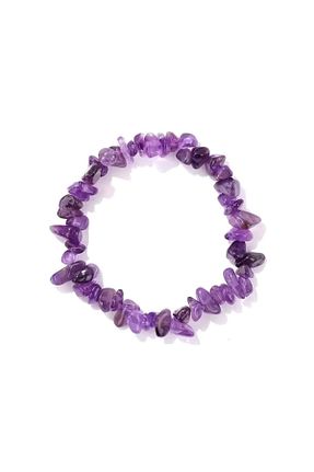 دستبند جواهر بنفش زنانه سنگ Buhara Stone - کد 932380623