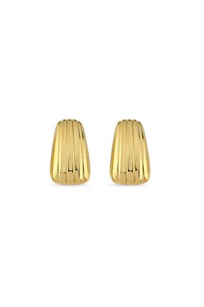 گوشواره استیل (فولاد) طلائی زنانه استیل (فولاد) VenüsDesign - کد 851093060