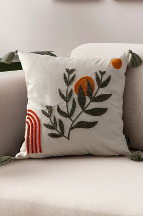 کوسن و روکش کوسن زرد کتان SWITA - کد 932381779
