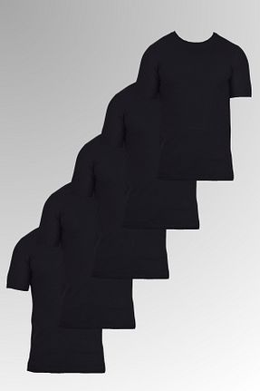 تیشرت مشکی مردانه اسلیم فیت DAMGA JEANS - کد 932382078