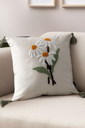کوسن و روکش کوسن نارنجی کتان SWITA - کد 932381767