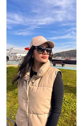 کلاه بژ زنانه پنبه ای FRESCO SCARFS - کد 828395227