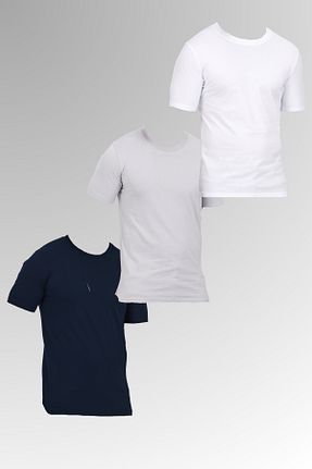 تیشرت سرمه ای مردانه اسلیم فیت DAMGA JEANS - کد 932402187